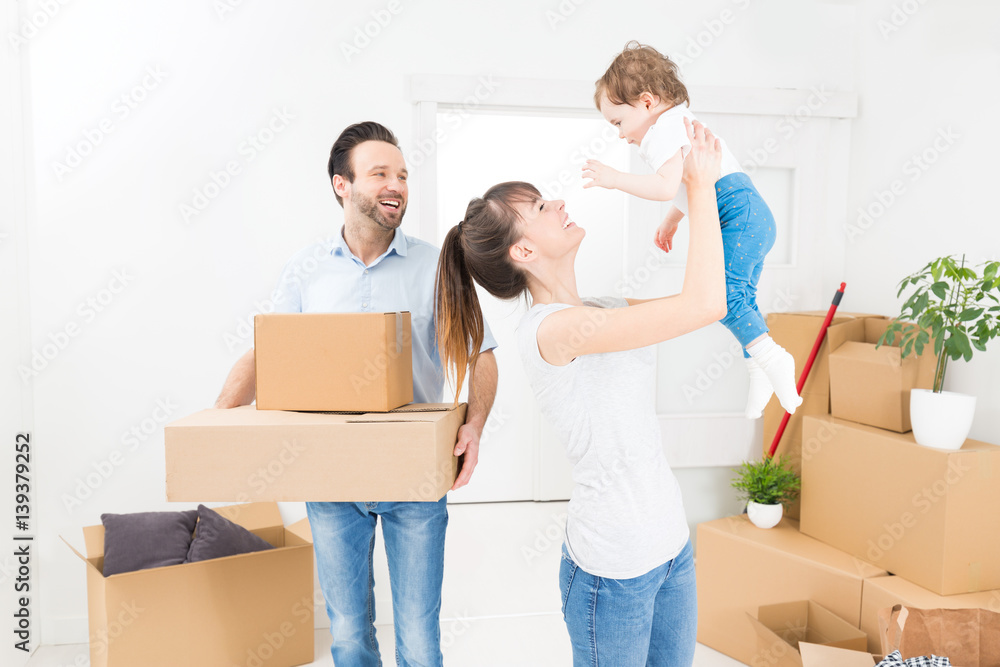 The family moves to a new apartment. The family moves to a new apartment.