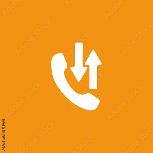 Phone call icon illustration isolated vector sign symbol
