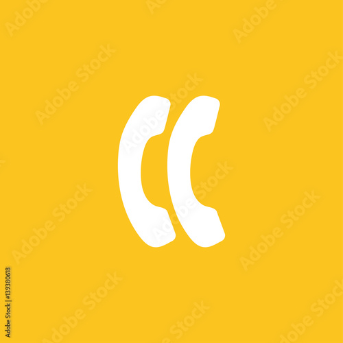 Phone call icon illustration isolated vector sign symbol