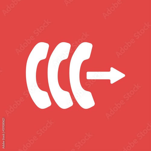 Phone call icon illustration isolated vector sign symbol