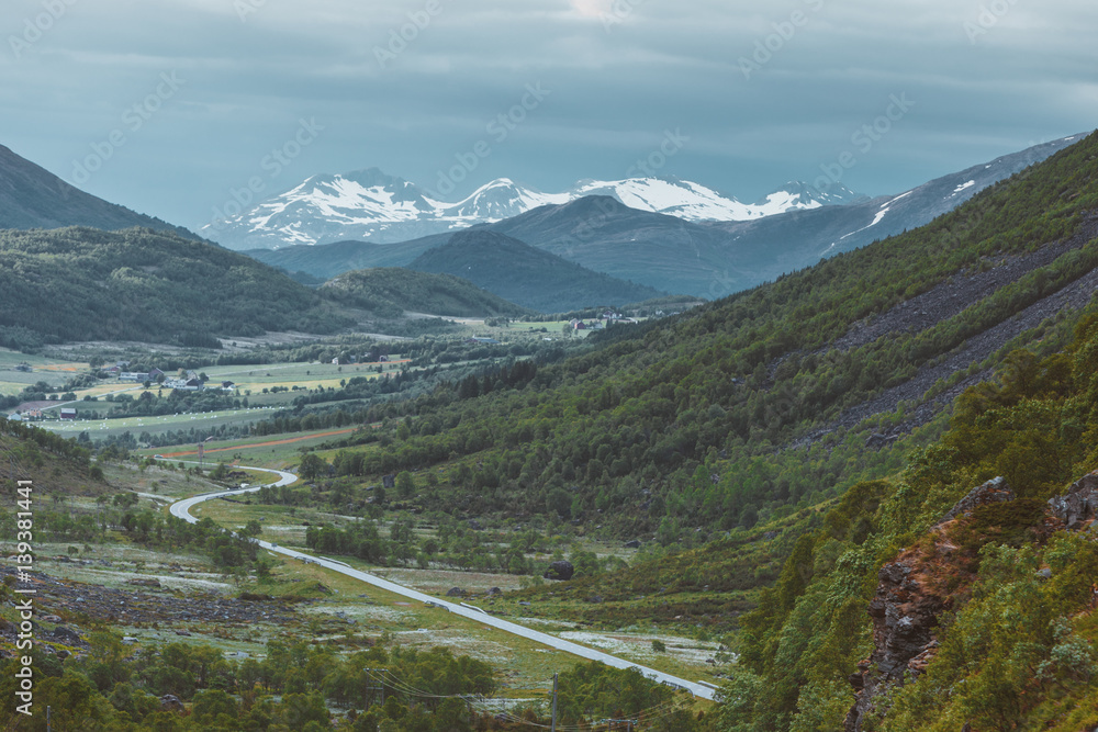 mountains landscape in Norway. mountains landscape in Norway.