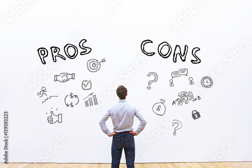 pros and cons, advantage disadvantage concept