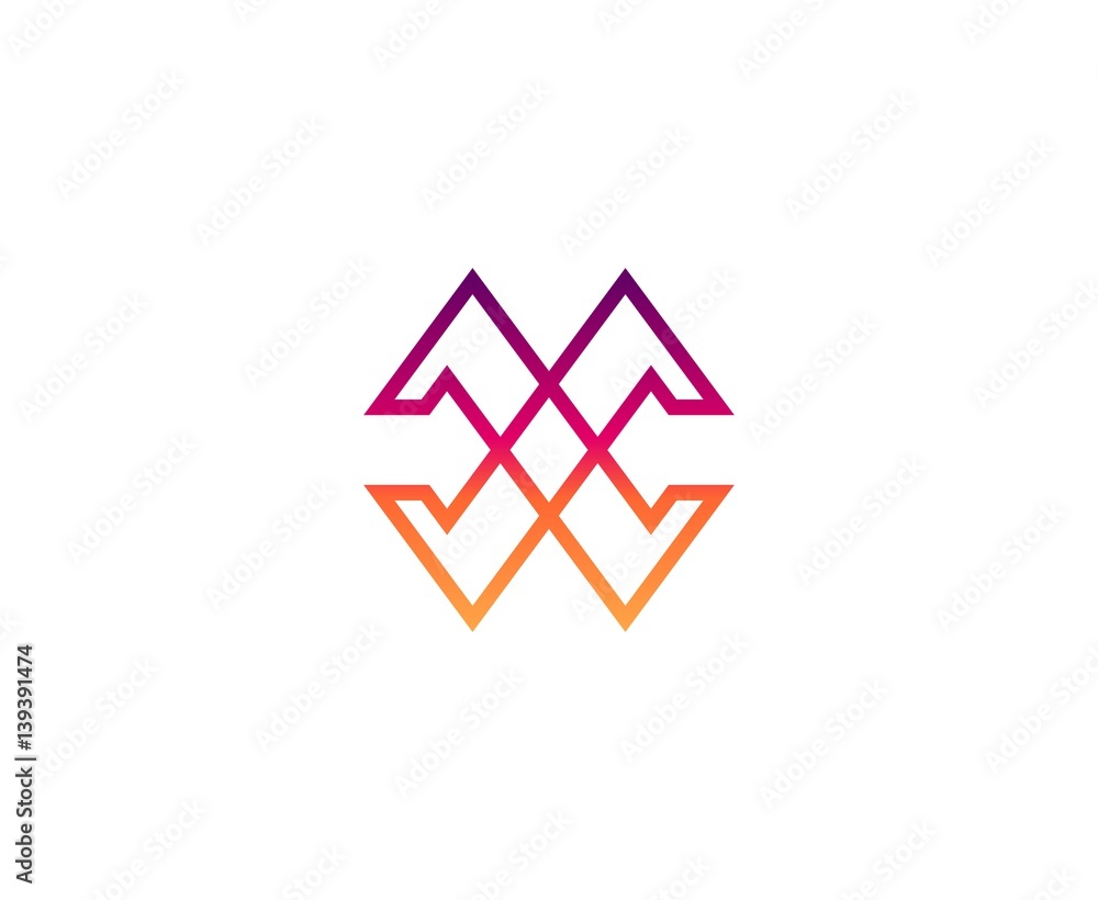 X logo letter X logo letter