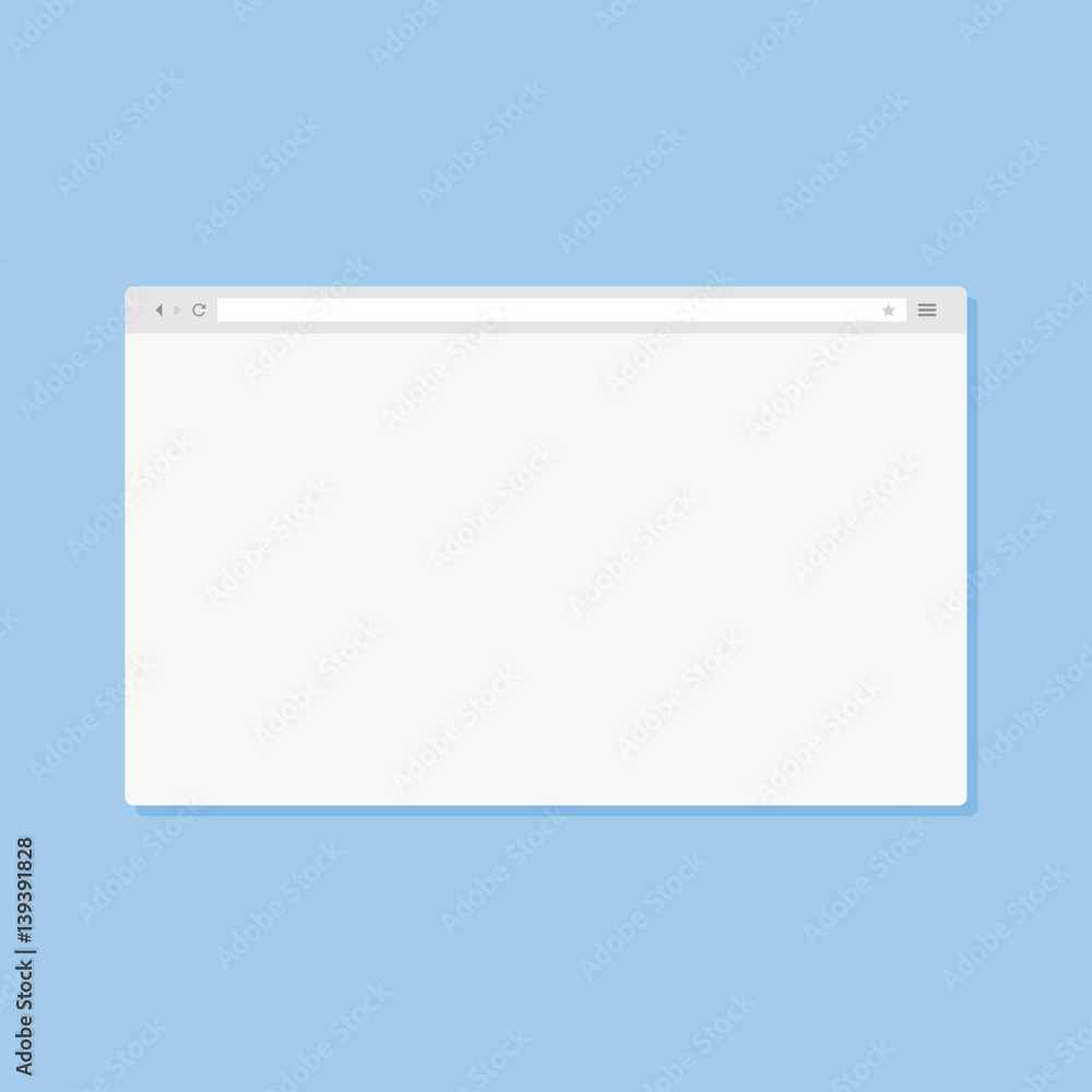 Vector Internet browser window. Template for your design. Flat vector illustration EPS 10 Vector Internet browser window. Template for your design. Flat vector illustration EPS 10