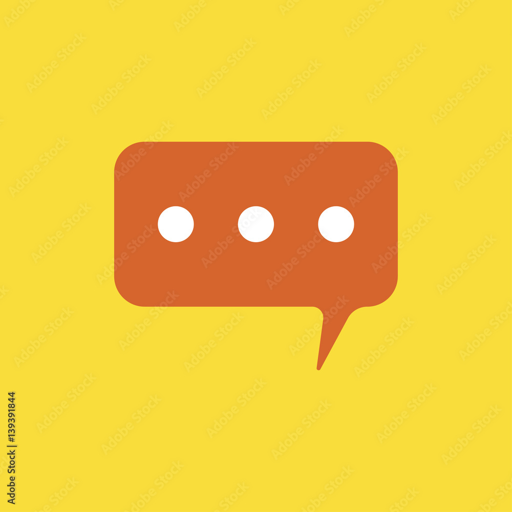 Notification symbol social comments icon. Flat vector illustration EPS 10 Notification symbol social comments icon. Flat vector illustration EPS 10