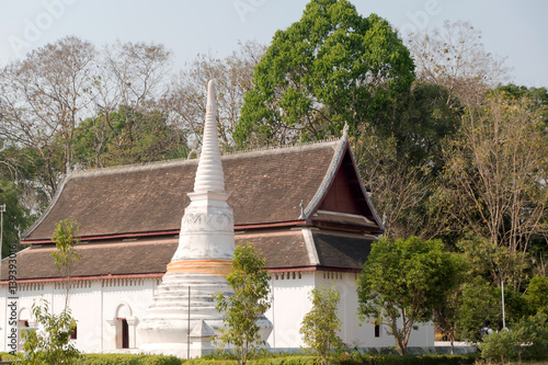 wat phrathatchaehaeng Buddhism Nan Province thailand photo