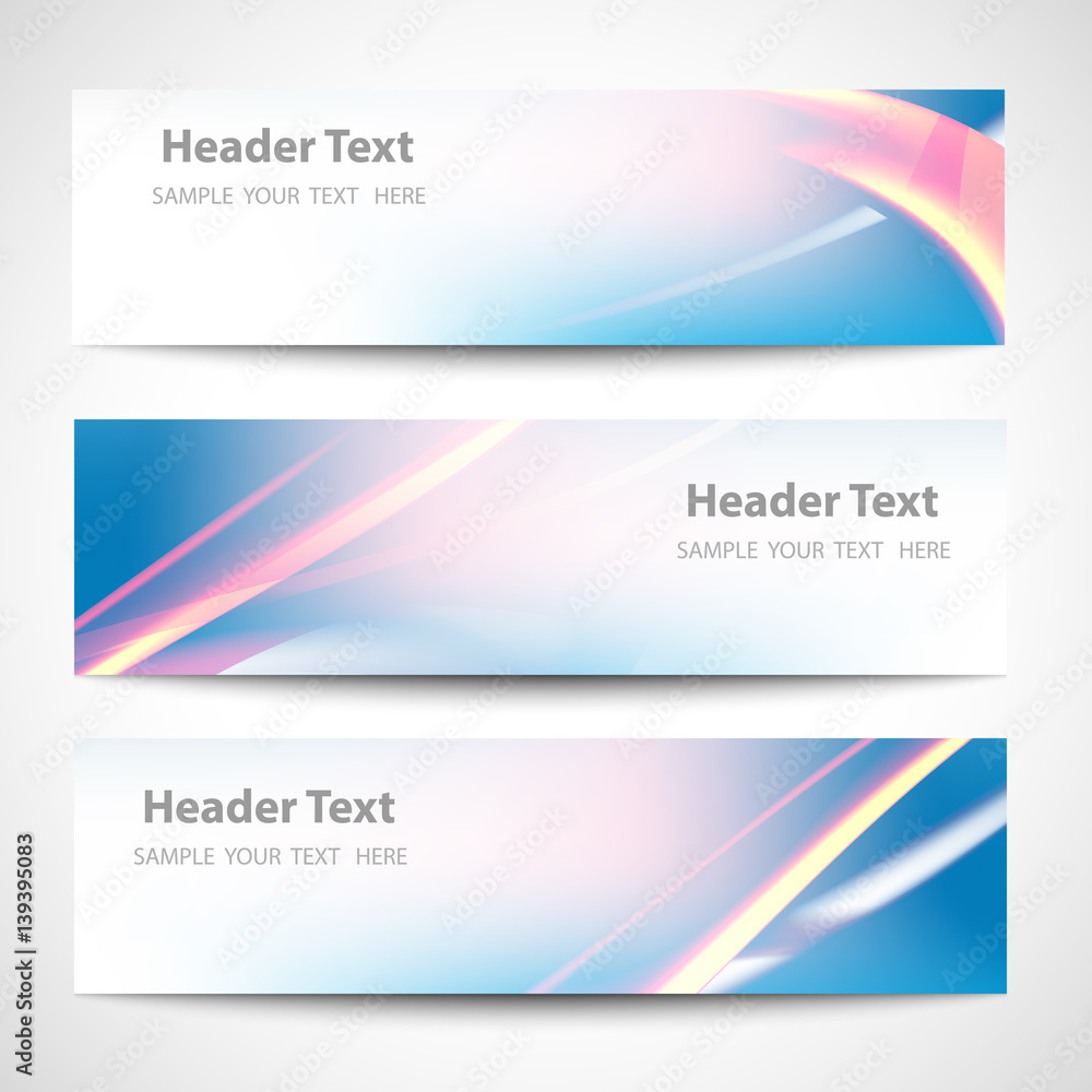 Abstract header blue wave red line white blue background vector design Abstract header blue wave red line white blue background vector design