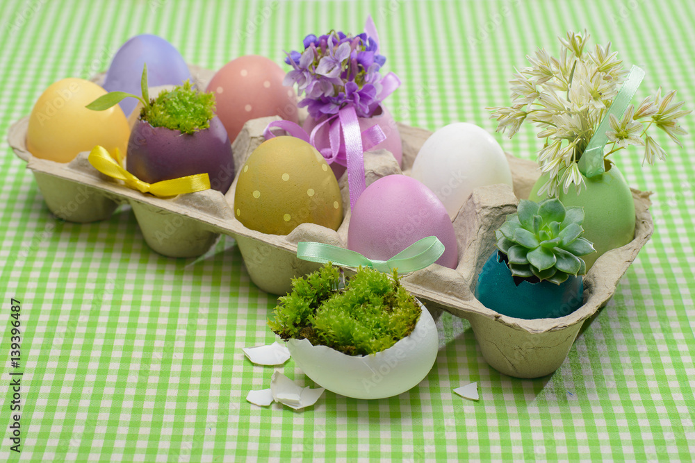 Colorful easter eggs Colorful easter eggs