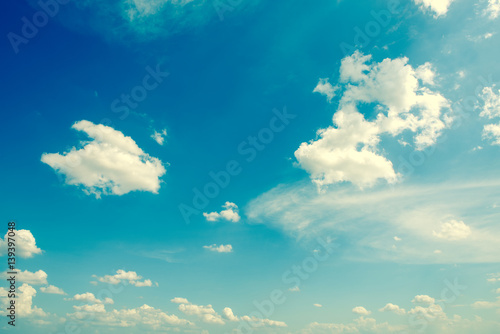 Fototapeta Naklejka Na Ścianę i Meble -   blue sky with white clouds