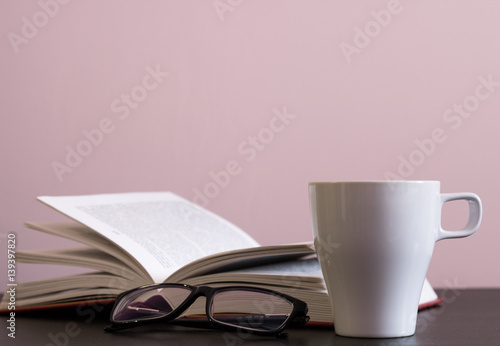 reading with cup of 
