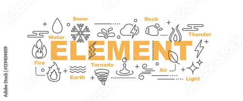 element vector banner