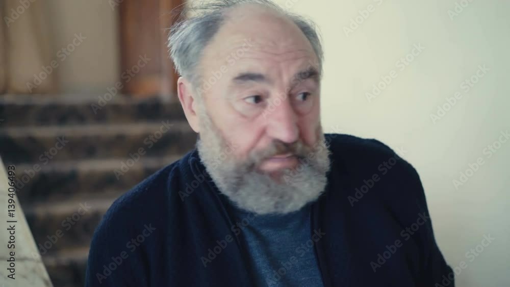Irritated old man shouting emitionally in 4K Irritated old man shouting emitionally in 4K