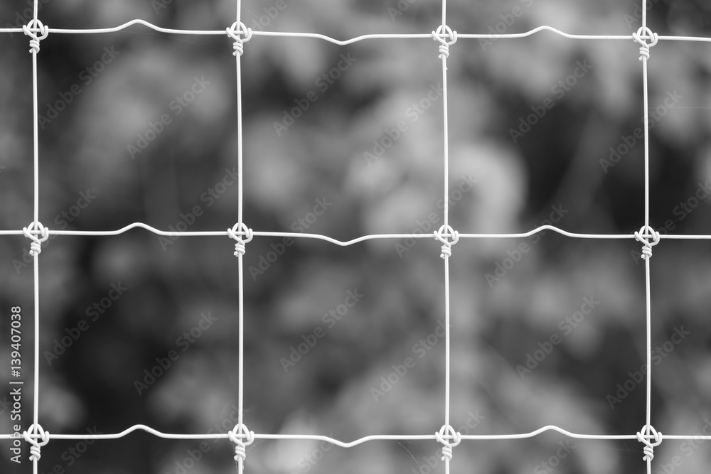 fence wire - black and white