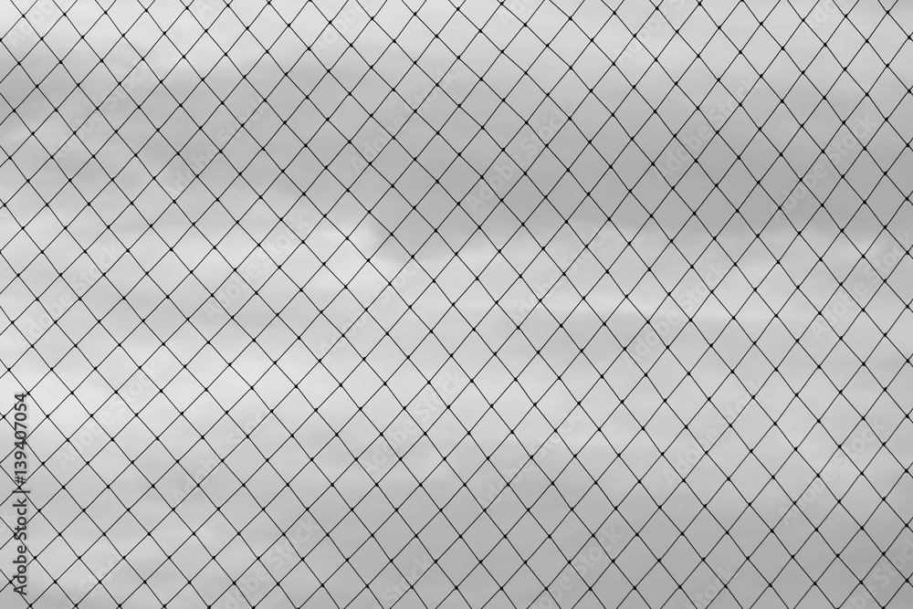 Fototapeta premium network against the sky - black and white