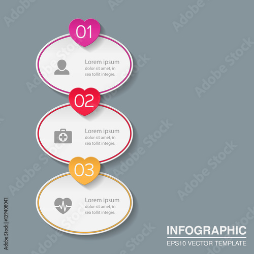 Vector infographic template, 3 options.