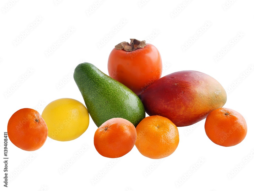 multicolor tropical fruit