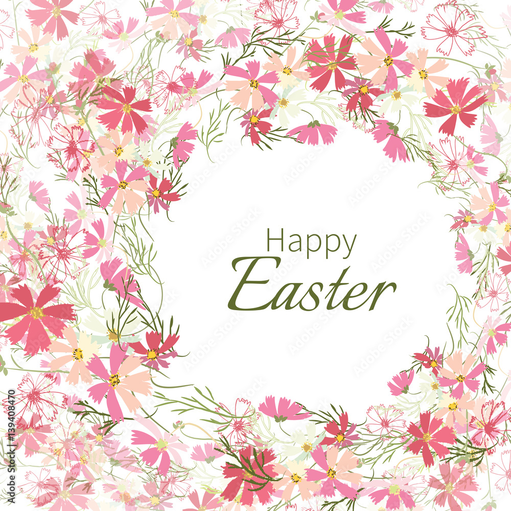 Obraz Elegant design greeting card Happy Easter