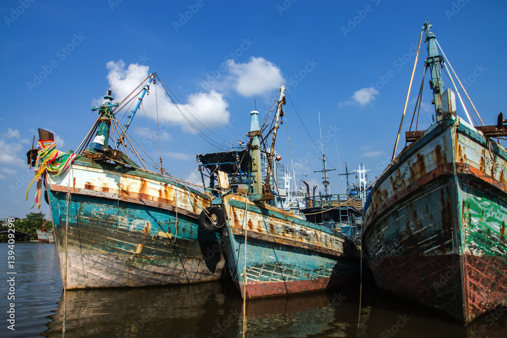 Old fishing boats