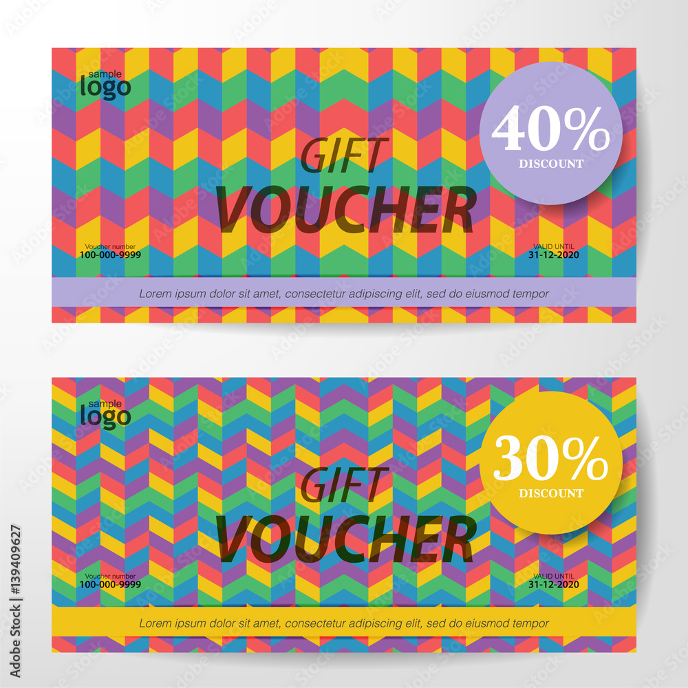 Fototapeta premium Premium Gift Voucher Template vector illustration eps 10