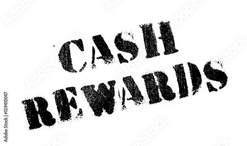 Cash Rewards rubber stamp. Grunge design with dust scratches. Effects can be easily removed for a clean, crisp look. Color is easily changed.