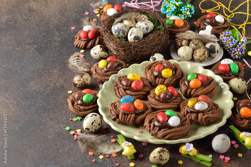 Chocolate Easter nest