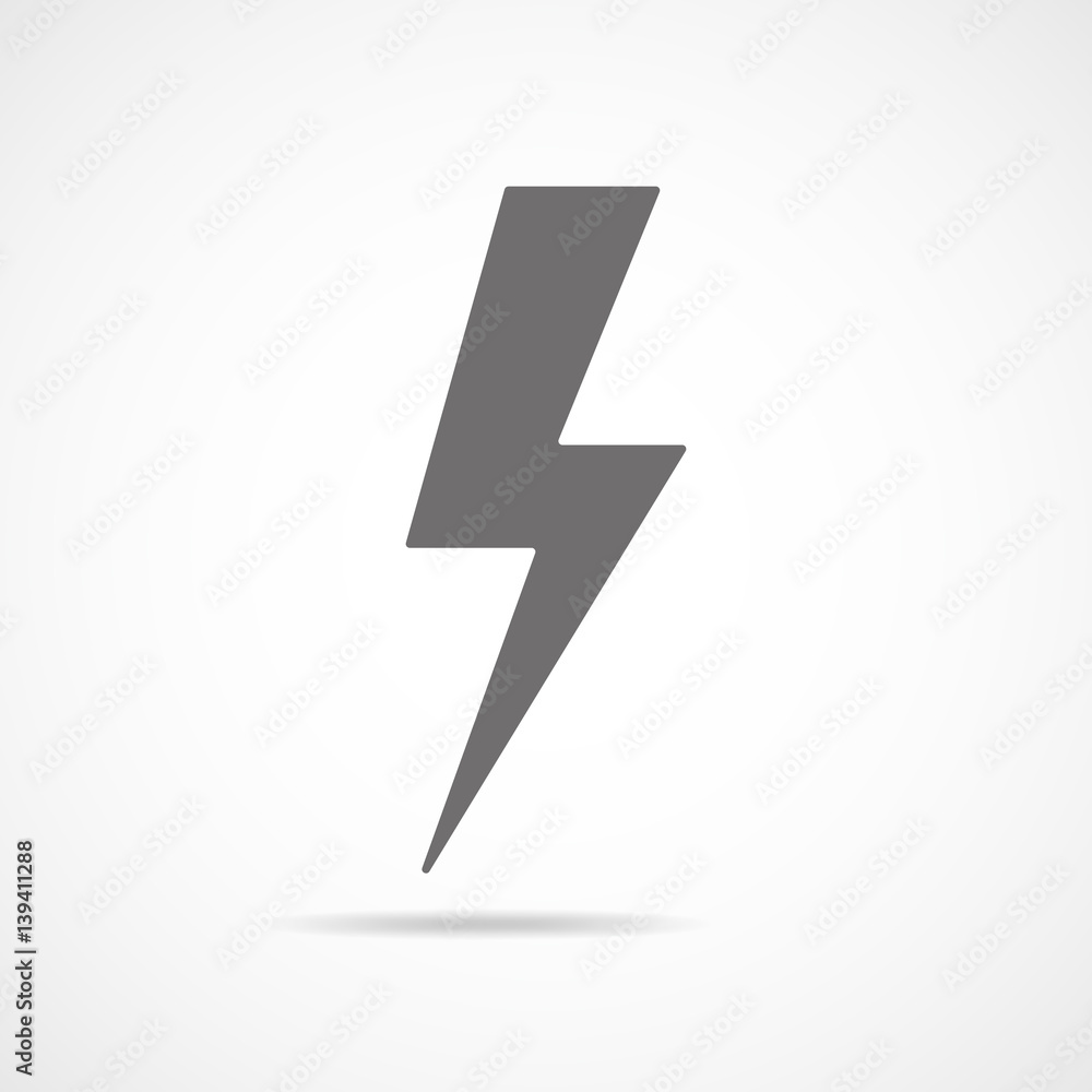 Lightning icon. Vector illustration. Lightning icon. Vector illustration.