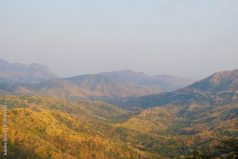 mountain view at phetchabun province, thailand