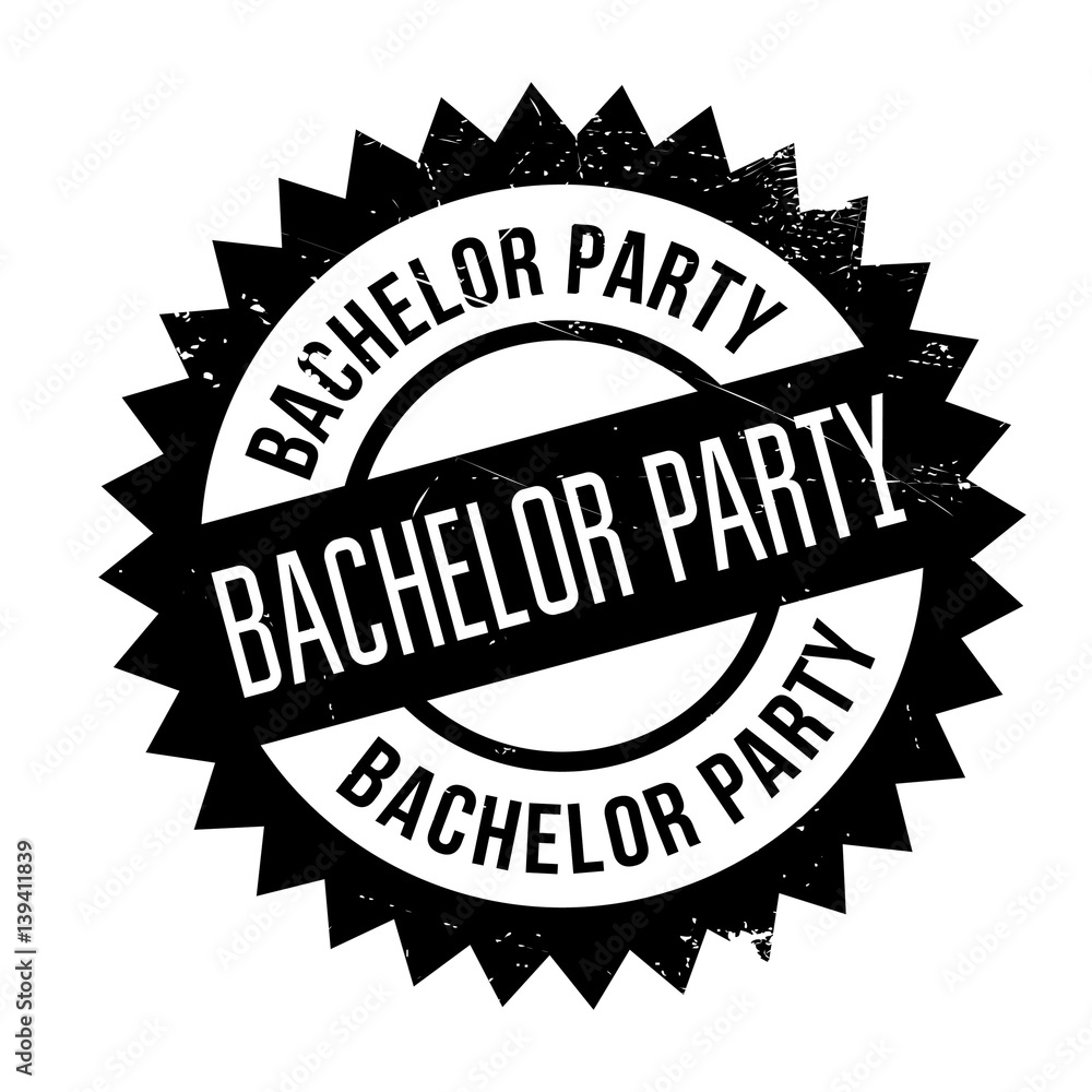 Bachelor Party rubber stamp. Grunge design with dust scratches. Effects can be easily removed for a clean, crisp look. Color is easily changed. Bachelor Party rubber stamp. Grunge design with dust scratches. Effects can be easily removed for a clean, crisp look. Color is easily changed.