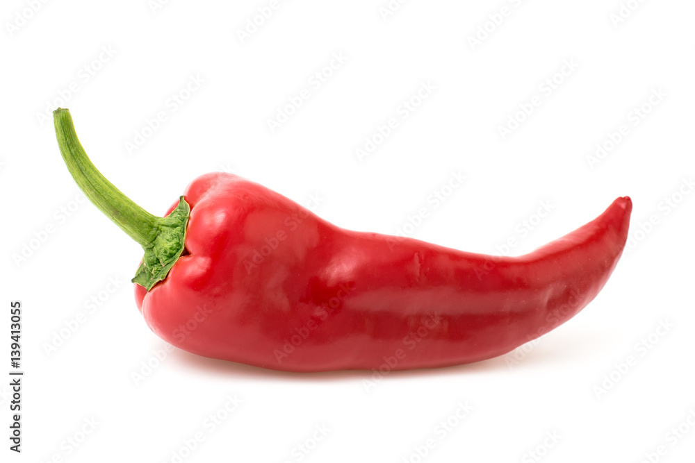 Red pepper isolated on white Red pepper isolated on white