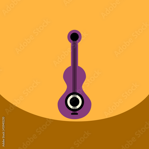 flat vector icon design collection musical instrument