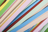 strips of colored paper