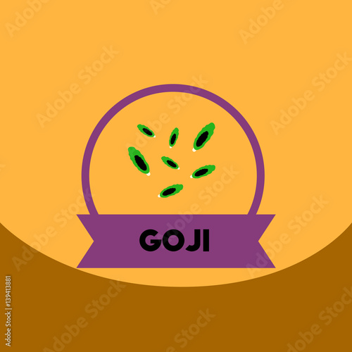 flat vector icon design collection Kitchenware seasoning goji
