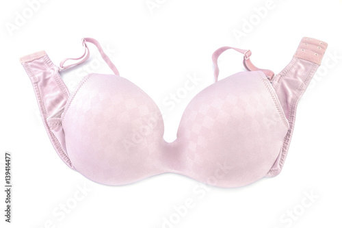 female bra isolated on white background - selective focus