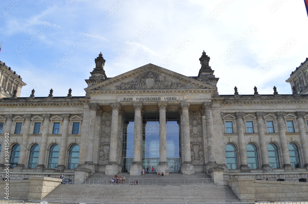 The Rebuilt Reichstag in Berlin