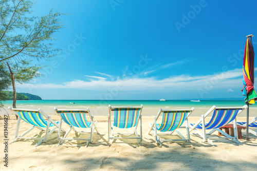 Chair beach for relaxation