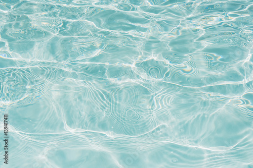 Closeup beautiful ripple water surface in pool for background