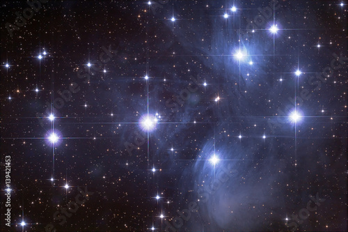 Plejaden, Sternhaufen im Sternbild Stier