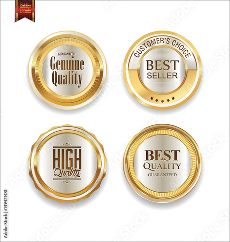 Luxury sale golden labels collection 