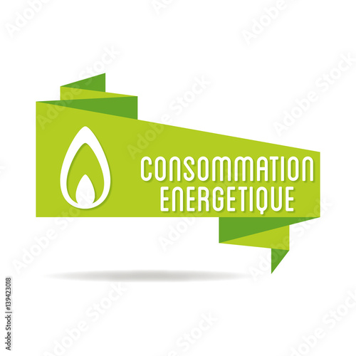 Logo consommation énergétique.
