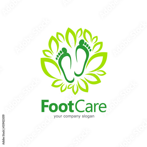 Vector logo design. Foot care