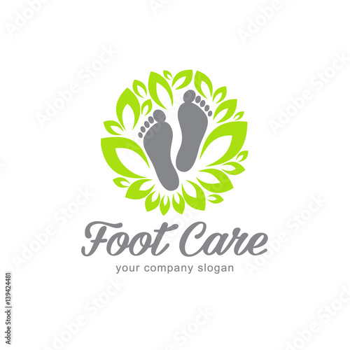 Vector logo design. Foot care