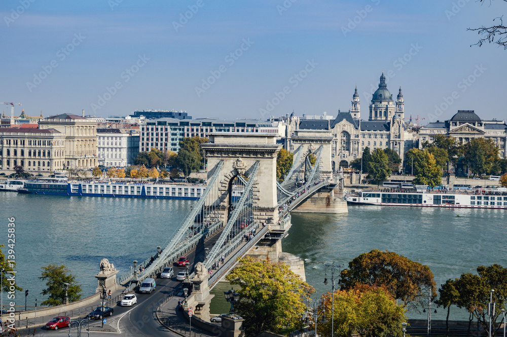 Fototapeta premium Chain Bridge in Budapest 
