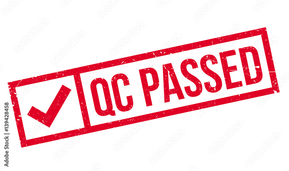 Qc Passed rubber stamp. Grunge design with dust scratches. Effects can be easily removed for a clean, crisp look. Color is easily changed. Qc Passed rubber stamp. Grunge design with dust scratches. Effects can be easily removed for a clean, crisp look. Color is easily changed.