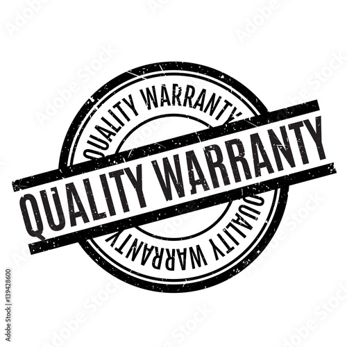 Quality Warranty rubber stamp. Grunge design with dust scratches. Effects can be easily removed for a clean, crisp look. Color is easily changed.
