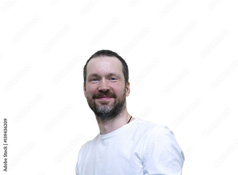 Happy Man Isolated On White Happy Man Isolated On White