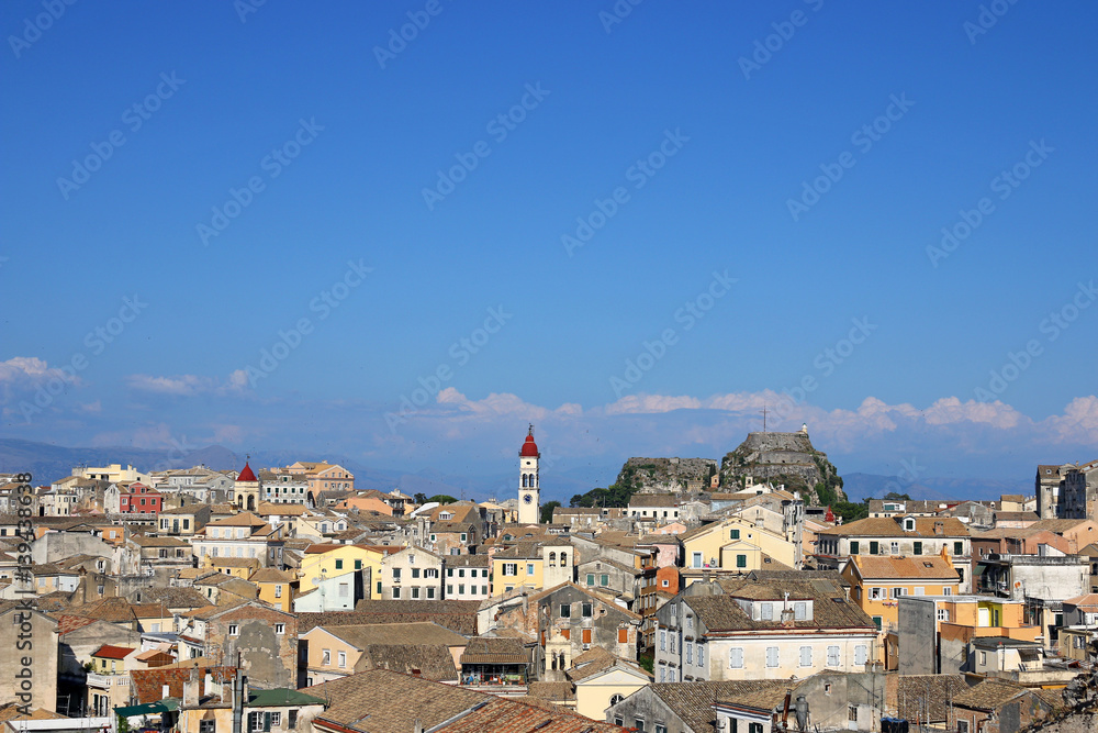 Corfu town and old fortress Greece
