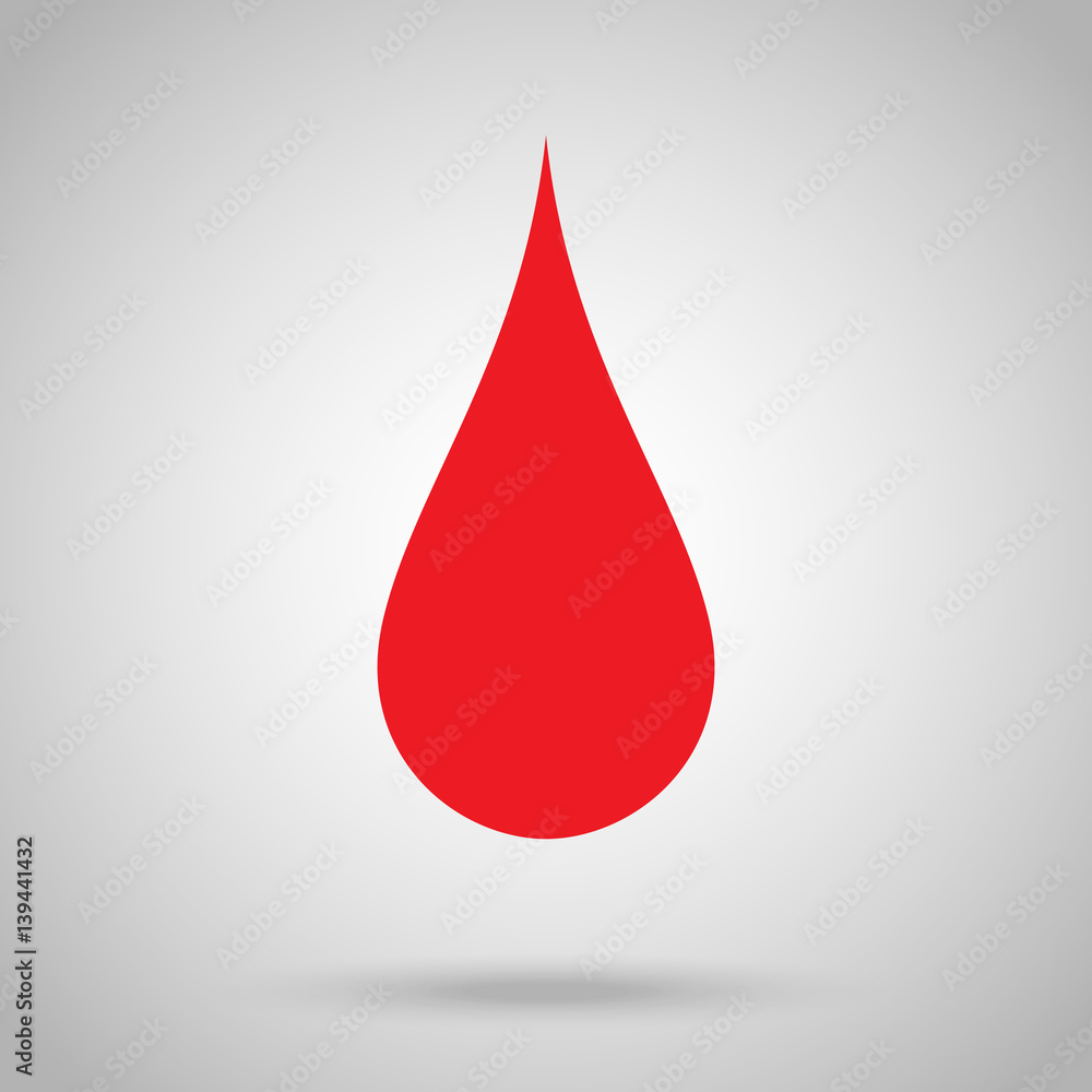 Red blood drop icon vector illustration. EPS 10. Red blood drop icon vector illustration. EPS 10.