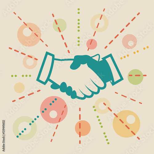 Handshake. Concept business illustration