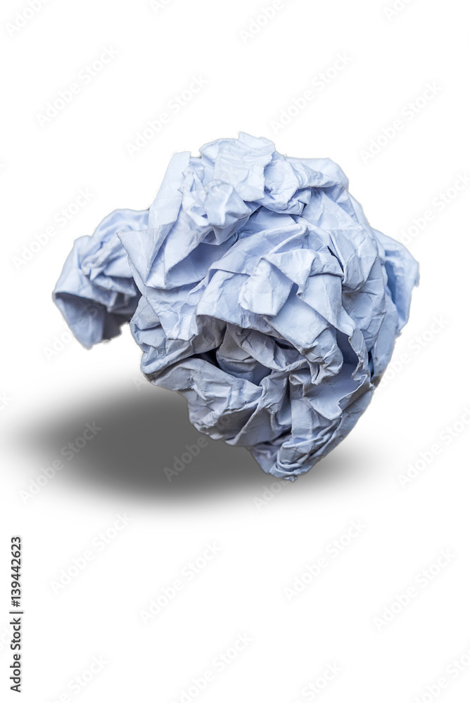 crumpled paper isolated on white background crumpled paper isolated on white background