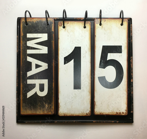 March 15 calendar 